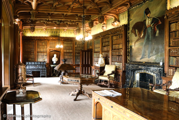 Library of Sir Walter Scott House, Abbotsford, Scotland, Schottland 